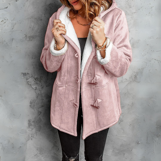 Isabel™ | Plush Hooded Toggle Coat