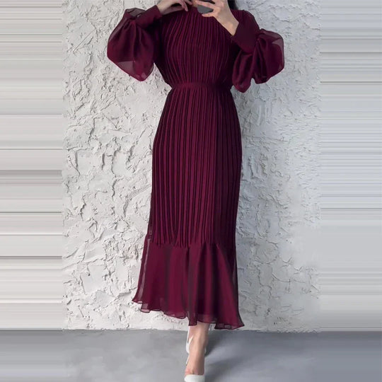 Natalie™ | Elegant and Timeless Pleated Dress