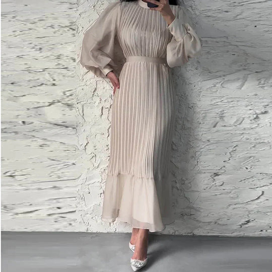 Natalie™ | Elegant and Timeless Pleated Dress