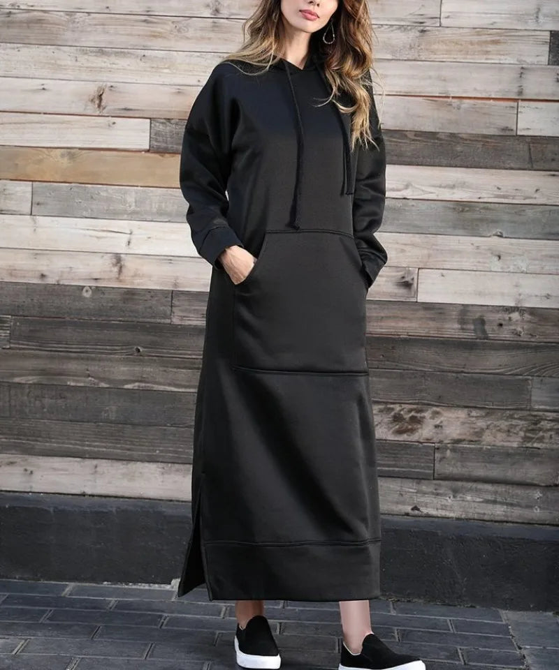 Emily | Cozy Hooded Winter Dress