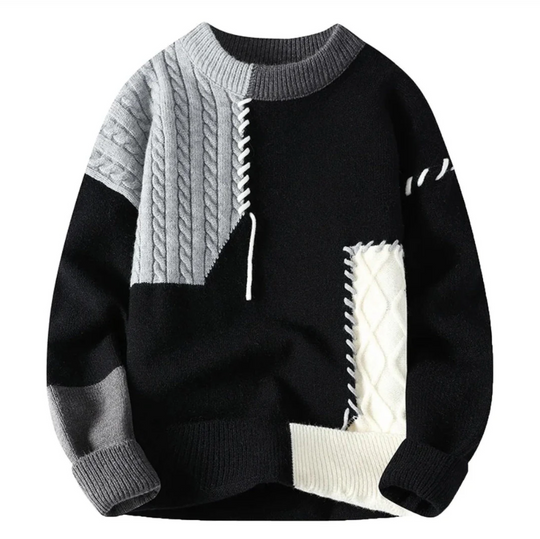 Rudy | Cozy Patchwork Sweater