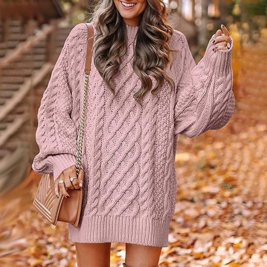 Bethany | Long-Sleeve Twisted Knit Sweater