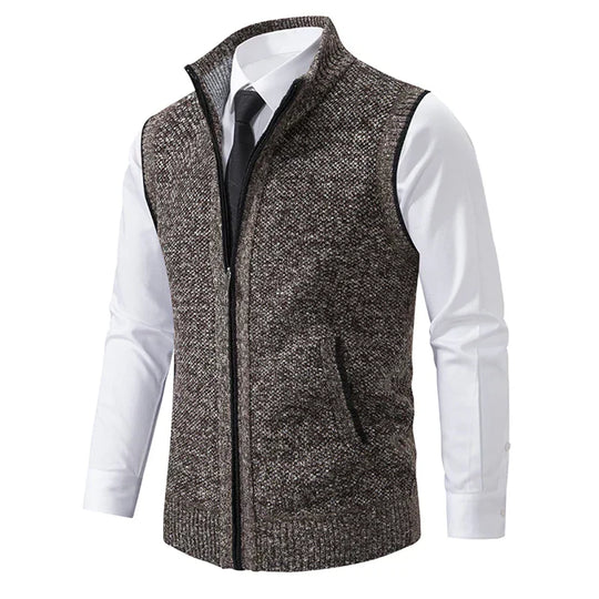 Hugo™ – Knitted Sleeveless Fleece Vest
