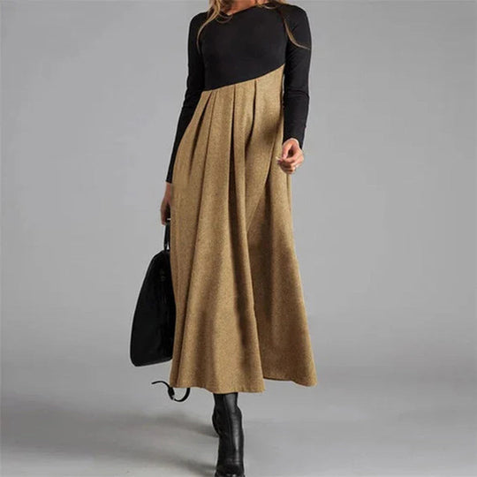 Mia™ - Contrast Maxi Winter Dress