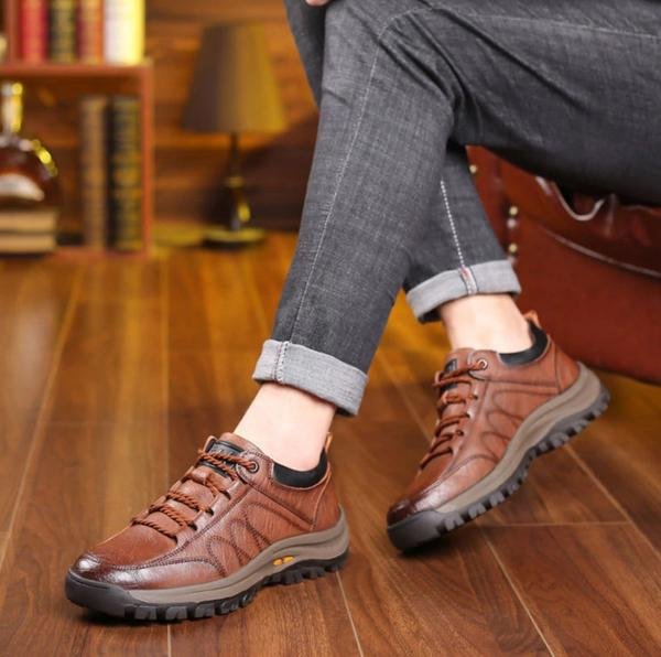 Nathan™ | Hand-Stitched Comfortable Leather Shoes